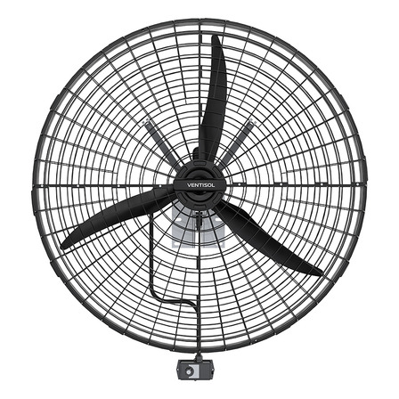 Ventilador De Parede Industrial Ventisol 3 Pás 1 Metro Preto Ventilador De Parede Industrial Ventisol 3 Pás 1 Metro Preto