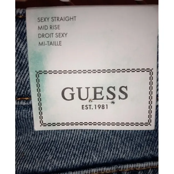 Blue Jean Marca Guess Original. 25x34
