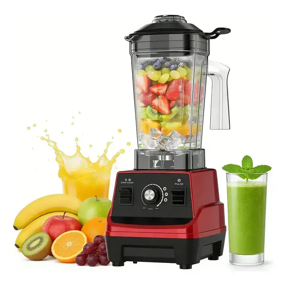 Licuadora Industrial Porik Inox Pro 1400w, Vasija 1.8l Tritan, Acero Inoxidable, Potencia Máxima Para Hogar Y Negocio