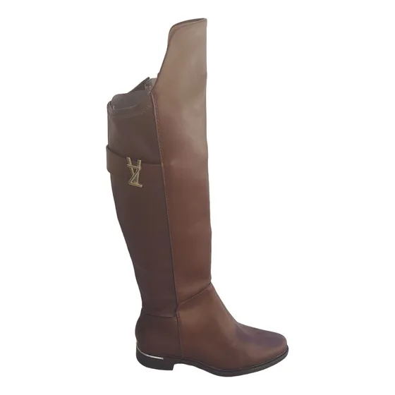 Bota Caña Alta Marron Vizzano 
