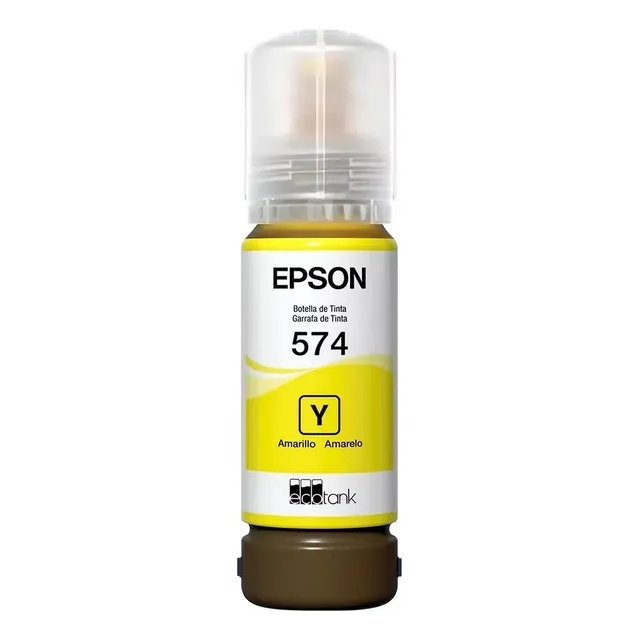Tanque De Tinta Epson T574 Amarillo, 70ml, 7.300 Páginas