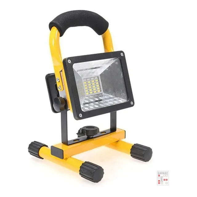 Foco Led De Mano Recargable 30w Gran Potencia Garageimpo Color Amarillo