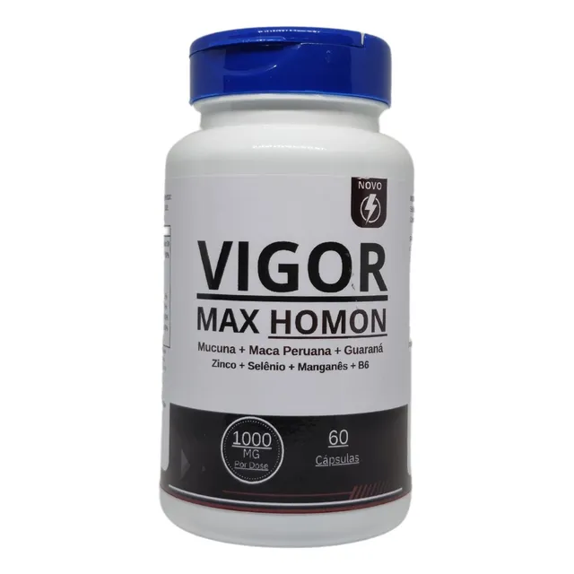 Multivitaminico Para Homem 1000mg Vigor Max Homon 60 Cáps