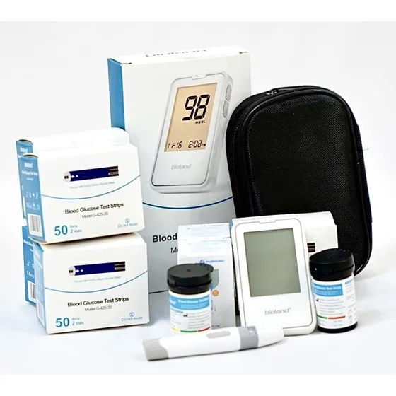 Glucometro Digital  300 Tiras 40 Lancets Y Estuche