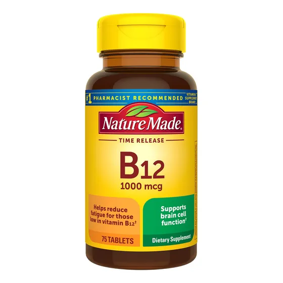 Suplemento De Vitamina B12 De Nature Made, 1000 Mcg, 75 Tabl