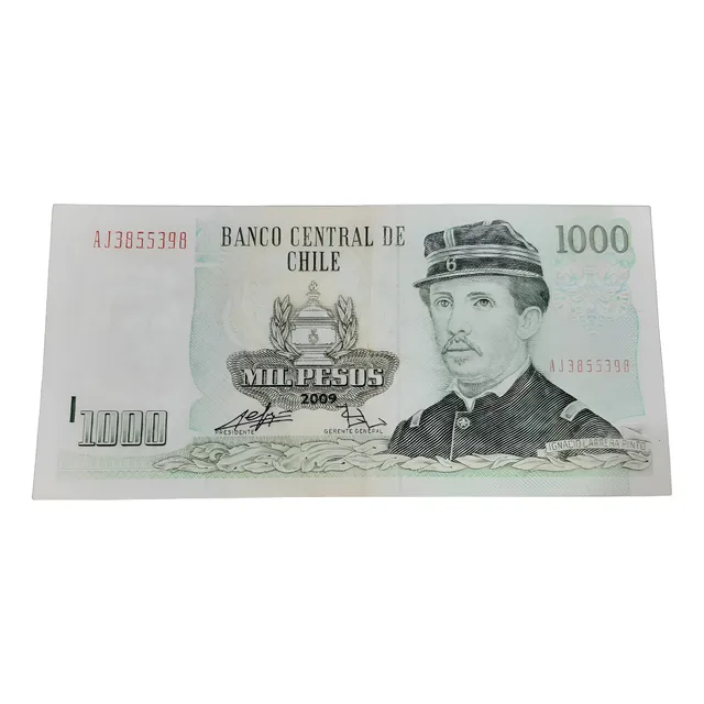 Billete De 1000 Pesos Chileno Año 2009 Coleccionables