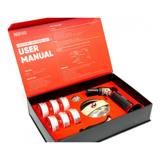 Kit Ahumador De Cocteles Whisky Con Soplete Acero Inox