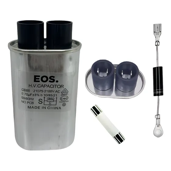 Kit Capacitor Diodo Fusivel Microondas Alta Tensão 0.75uf