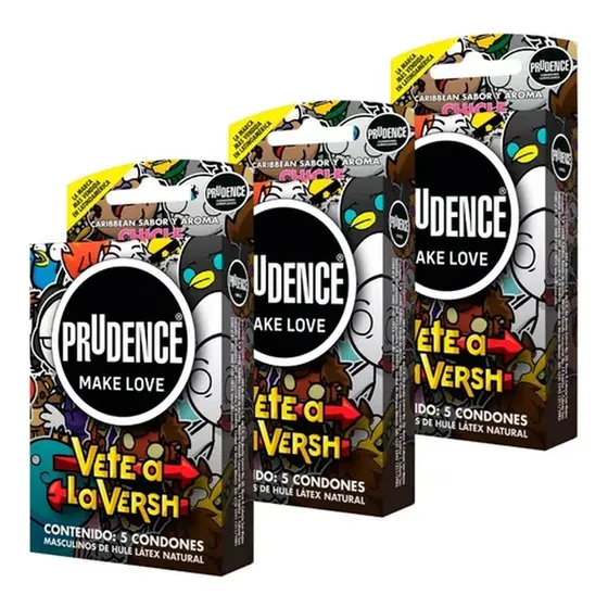 15 Condones Prudence Sabor Y Aroma Chicle Vete A La Versh