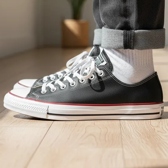 Tênis All Star Chuck Taylor Sintético Converse Preto/vermelho/branco Liso 43 Br