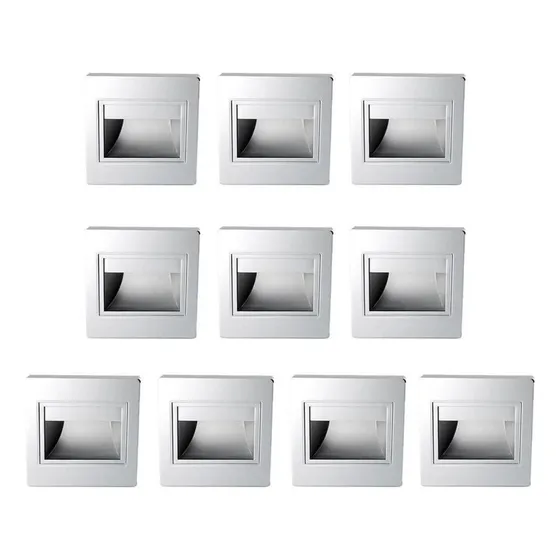 10pcs Lámpara Empotrada For Pared Led 1,5w Exterior Luz