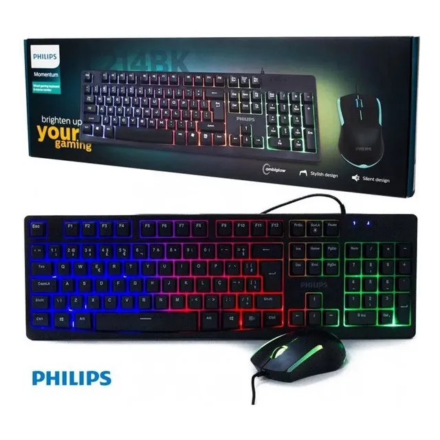Kit Teclado+mouse Philips Momentum