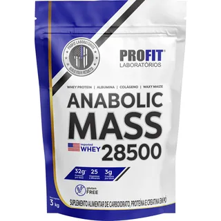 HipercalĂłrico Anabolic Mass 28500 3kg - Profit Labs Sabor Leite NinĂ” HipercalĂłrico Anabolic Mass 28500 3kg - Profit Labs Sabor Leite NinĂ”