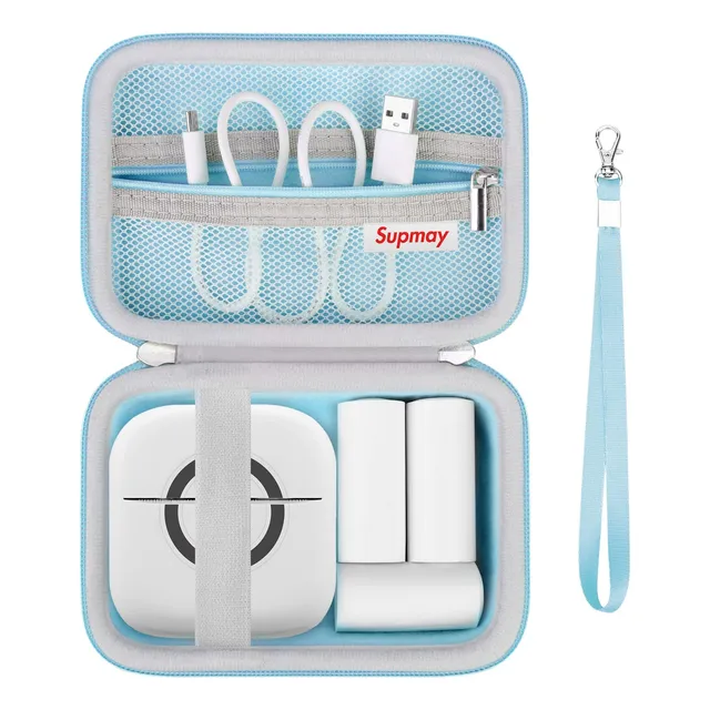 Funda De Viaje Supmay Para Miniimpresora Cabaro, Pegatina Az