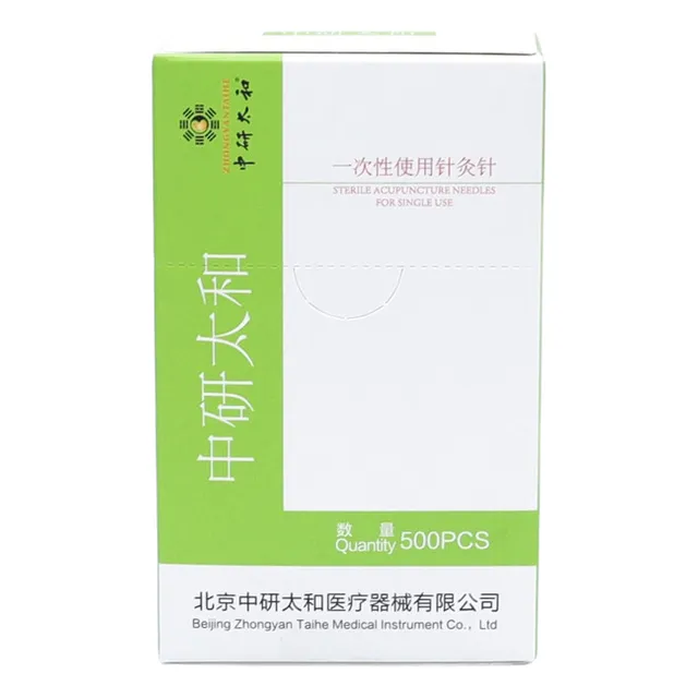 Agujas Acupuntura Zhongyan 0,25 X 30mm. Caja 500 Unidades