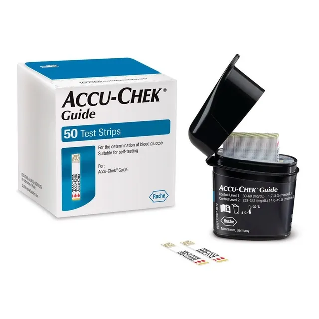 Tiras Reactivas X 50 Accuchek Roche Guide Color Negro