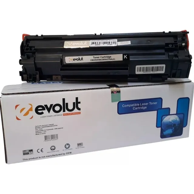 Cartucho De Toner Cb435/436/285/278a Universal 2 K Evolut