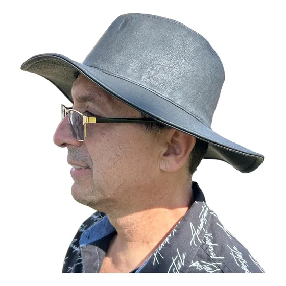 Sombrero Vaquero De Cuero Badboy - 59 Cm M/l