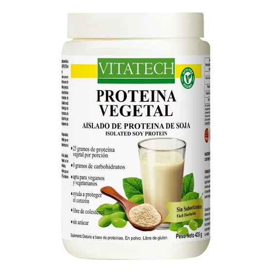 Aislado De Proteina Soja No Transgenica X 435 G Apta Para Veganos Y Vegetarianos