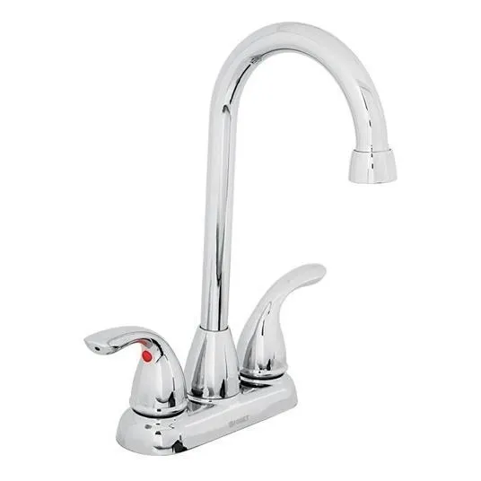 Mezcladora Aero 4' Tipo Bar Foset 49766 Acabado Cromado Color Gris