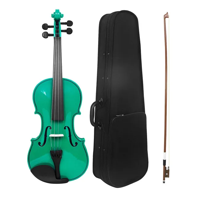 Nuevo Violín De Madera Maciza De Tamaño Completo 4/4 Con [u]