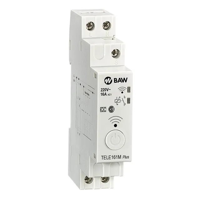 Interruptor Control Inteligente Wifi 1 Modulo Din 220vca Baw