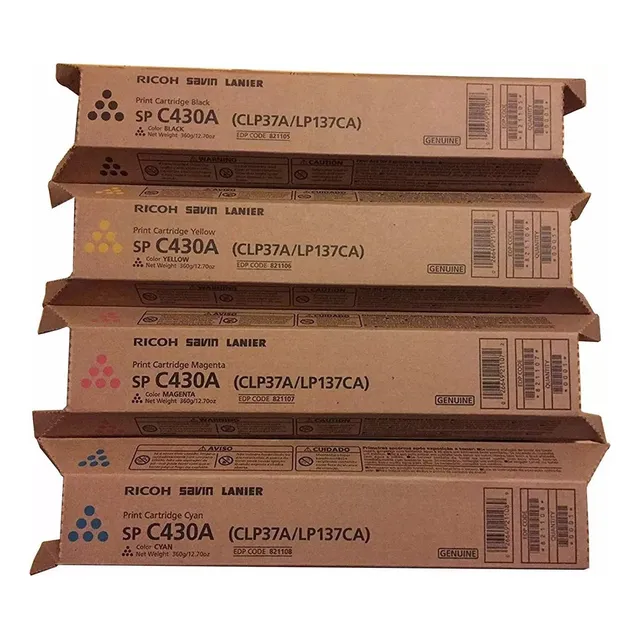 Toner Ricoh Sp C430 C430a Clp37a Lp137ca Cada Color Tinta Cian