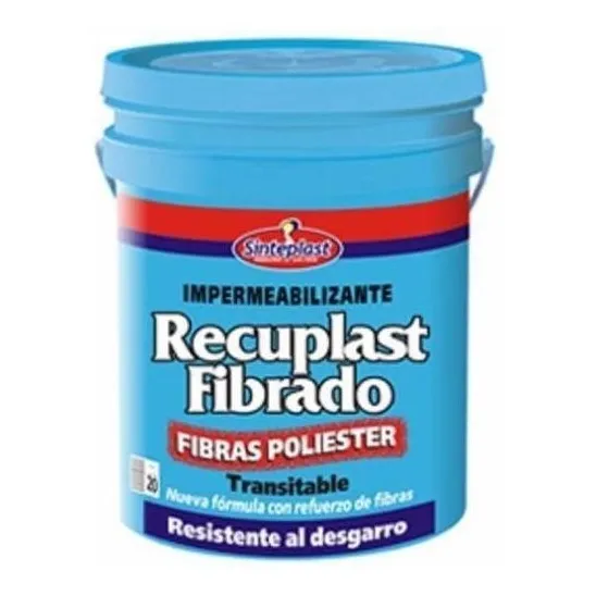 Recuplast Fibrado Blanco/rojo/verde Impermeabiliz. X 20 Kg.