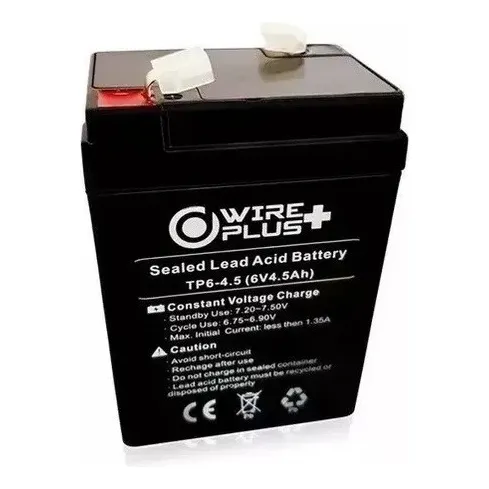 Batería 6v 4.5 Ah /20hr Cerco Eléctrico/lámpara Emergencia 