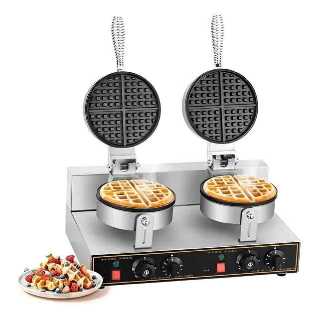 Waflera Doble Maquina Para Waffles Waflera Grande 2400w Wafleras Con Formas Waffle Maquina Para Hacer Waffles Maquina De Waffles Wuaflera Wafleras Industrial Pasteleriacl