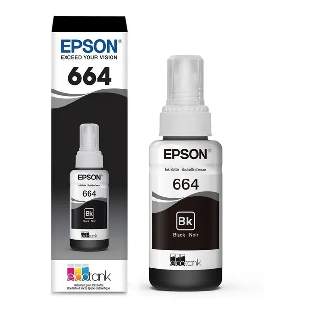 Kit 4 Tintas Epson T664 Negro Ecotank Tinta Continua L120