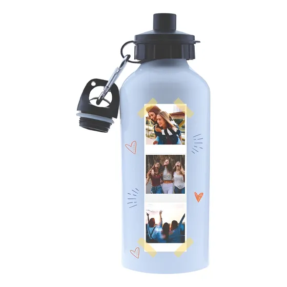 Botella De Aluminio Personalizada Foto/frase Envio En El Dia