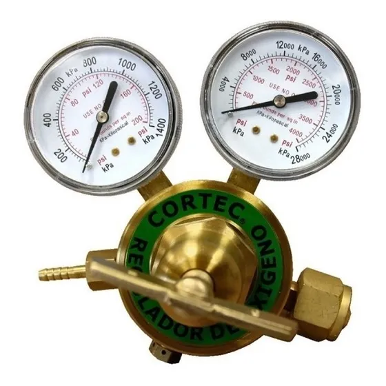 Regulador De Oxigeno P/equipo Oxicorte Bronce 4000psi Saco