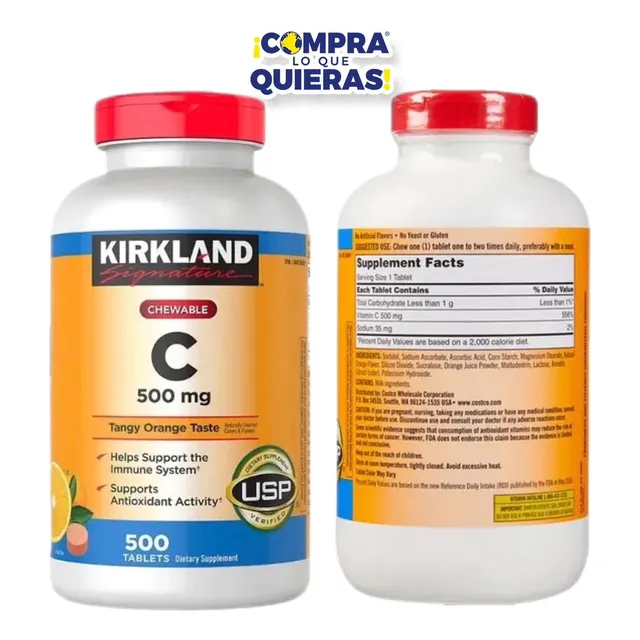Kirkland Vitamina C 500mg Tabletas