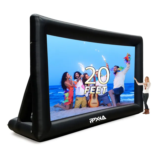 Ppxia Pantalla De Cine Inflable Para Exteriores De 20 Pies