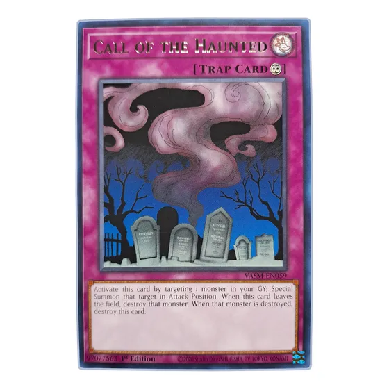 Yugi-oh! Call Of The Haunted Vasm-en059 Rare