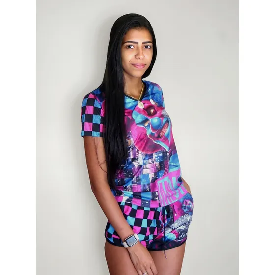 Conjunto Favela Feminino /quebrada /babylook + Short Cod 19