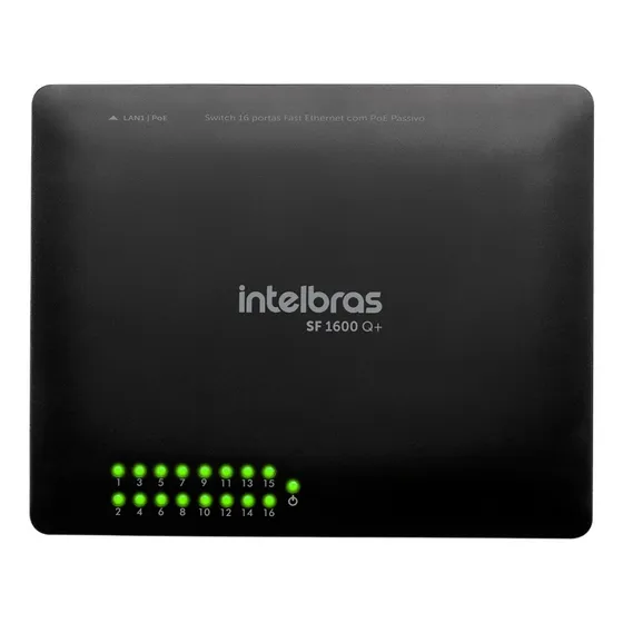 Switch 16 Portas Poe Intelbras SF 1600 Q+