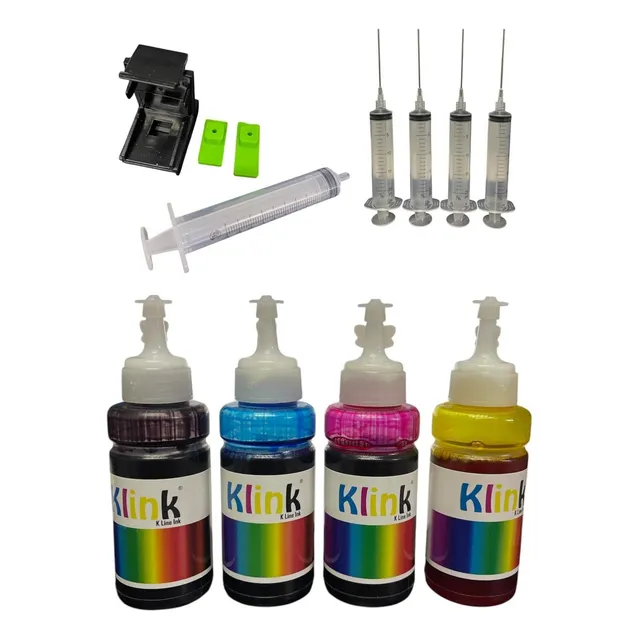 Kit De Recarga De  Cartuchos De Tinta Con  Pixma Mg2510 Negro