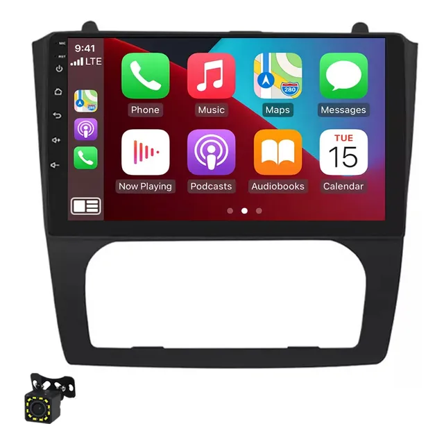 Estéreo Para Nissan Altima 2007-2012 A/c Auto Carplay Gps Color Negra