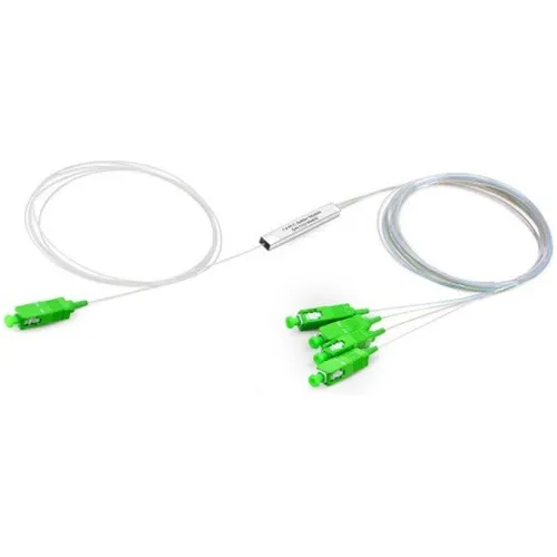1x4 Splitter Divisor Fibra Optica Conector Sc Apc 2 Pieza