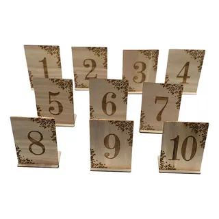 10 Letreros De Madera Con Números De 1 A 10 Números Para Mes 10 Letreros De Madera Con Números De 1 A 10 Números Para Mes