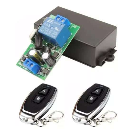 Interruptor Inalambrico Con 2 Controles Rf  110/220 Volts 