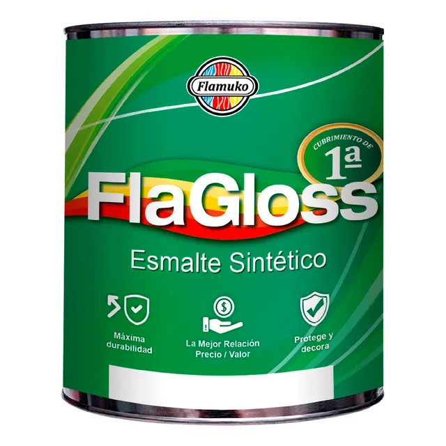 Pintura Esmalte Brillante Flamuko Flagloss Clase B 1 Galón