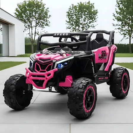 Carro Elétrico Infantil 12v Off Road Com Controle Remoto Rosa