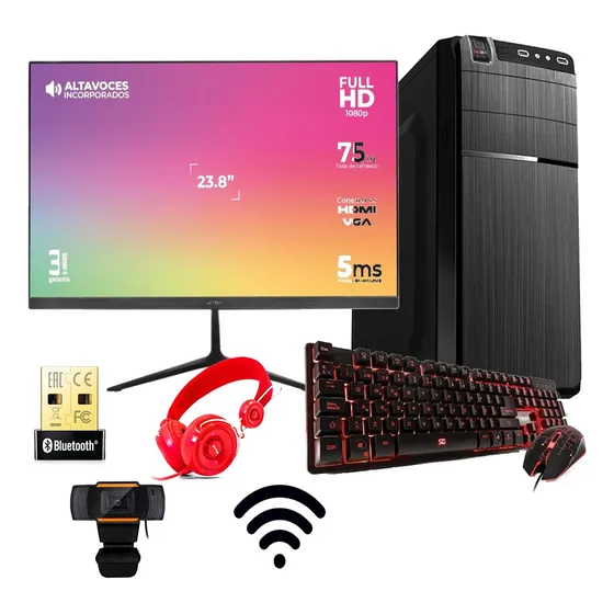 Pc Computadora Gamer Completa Core I9 64gb 2tb Ssd Wifi 23.8