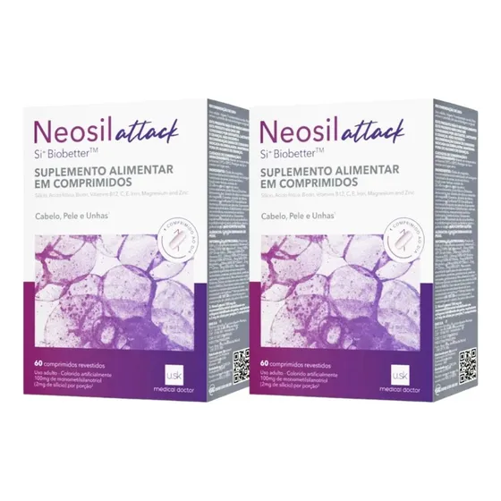 Kit Neosil Attack Under Skin Com 2un De 60 Comprimidos Cada