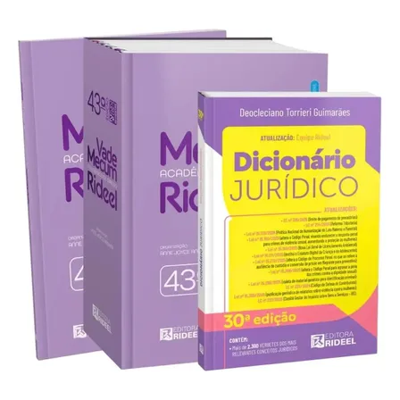 Vade Acadêmico De Direito 43a Edição Lilás + Dicionário