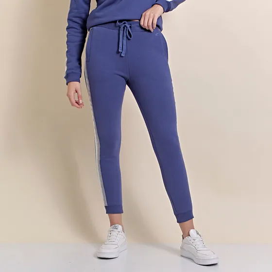 Pantalón Jogger Básico De Mujer Con Puño Y Tiras Deportivo