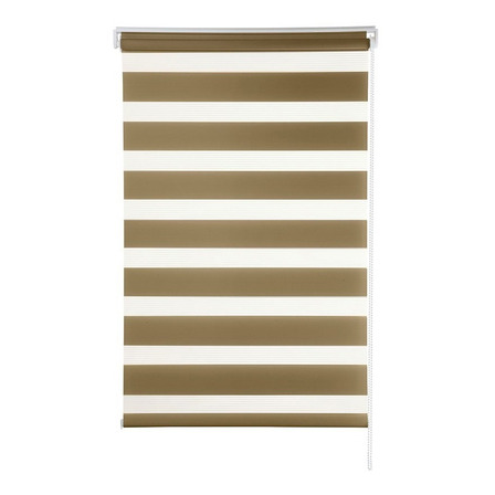 Persiana Rolô Zebra Dupla 1,60m X 1,60m - Evolux Lumiere Cor Caramelo Persiana Rolô Zebra Dupla 1,60m X 1,60m - Evolux Lumiere Cor Caramelo